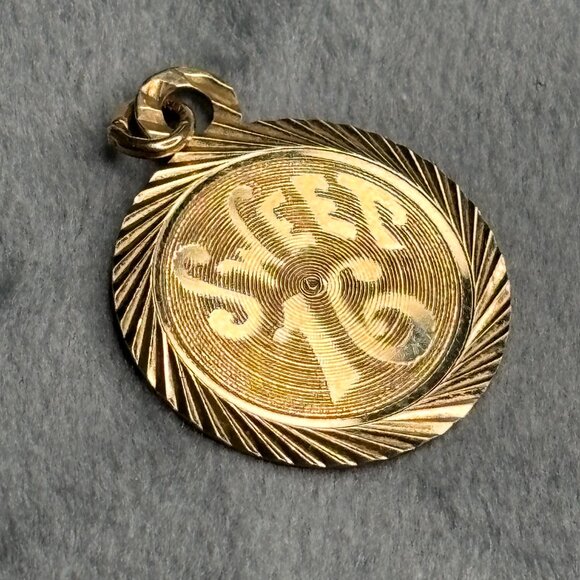 10K Yellow Gold “Sweet 16” Pendant/ Charm - Picture 1 of 4